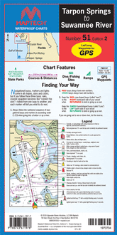 Tarpon Springs to Suwanee River Waterproof Chart, 2nd Edition
